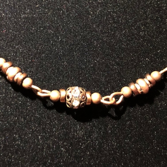 Antique Copper Beaded Necklace - Picture 2 of 6